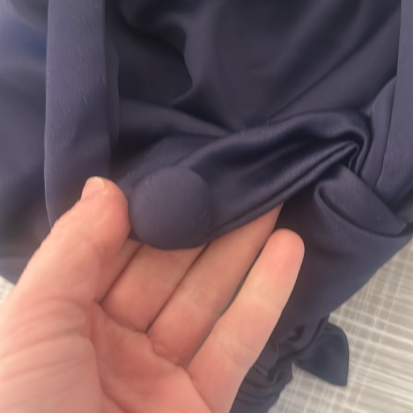 MINI SILK BAG - NAVY 💘 - Picture 3 of 3